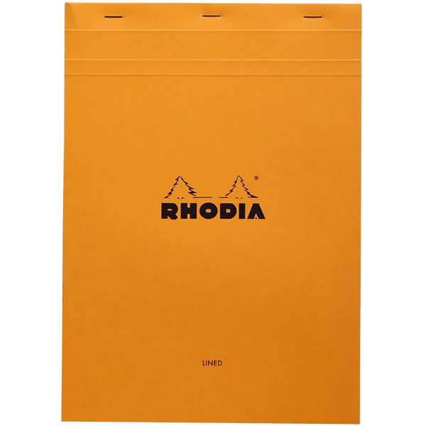 Rhodia Ruled A4 ORG 8-1/4 X 11-3/4 Notepads-Pen Boutique Ltd