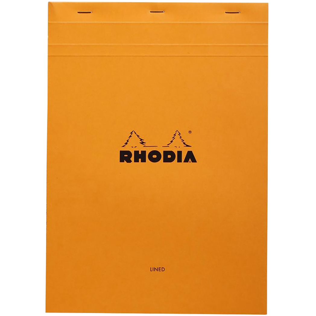 Rhodia Ruled A4 ORG 8-1/4 X 11-3/4 Notepads-Pen Boutique Ltd