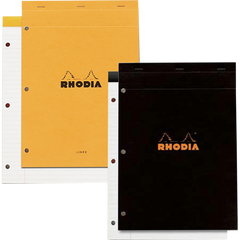 Rhodia Notepads 3 Hole Punched 80S-Black-Pen Boutique Ltd