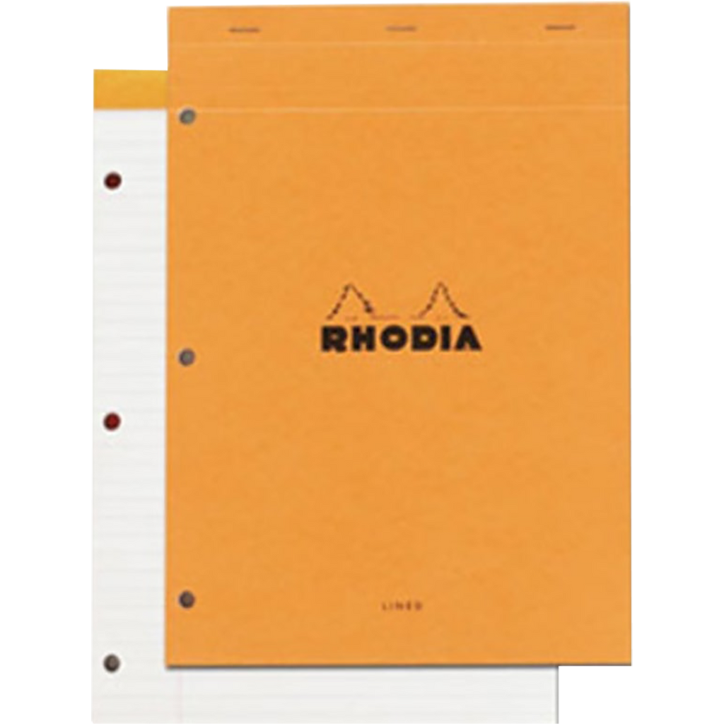 Rhodia Notepads 3 Hole Punched 80S-Orange-Pen Boutique Ltd