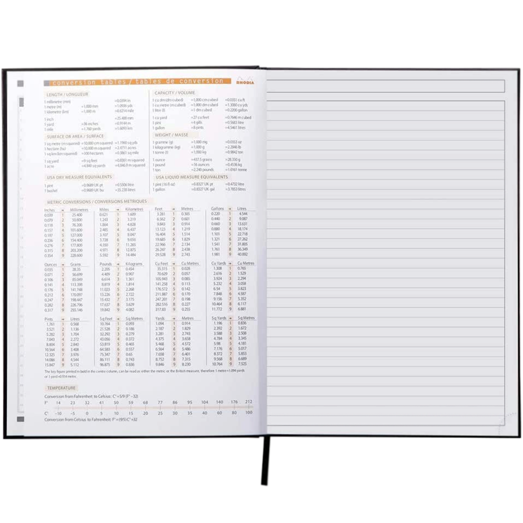 Rhodia Rhodiactive Hardcover Lined A4 Notebook - Black