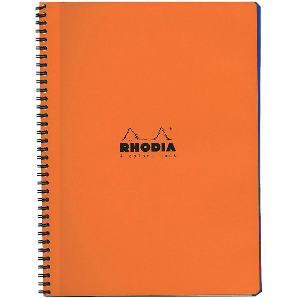 Rhodia Wirebound Orange 4 Color Book 9 x 11 3/4 - Pen Boutique Ltd