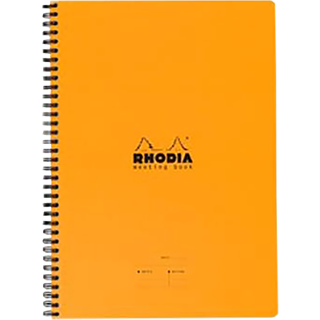 Rhodia Orange Meeting Book Large 9 x 11 3/4-Pen Boutique Ltd