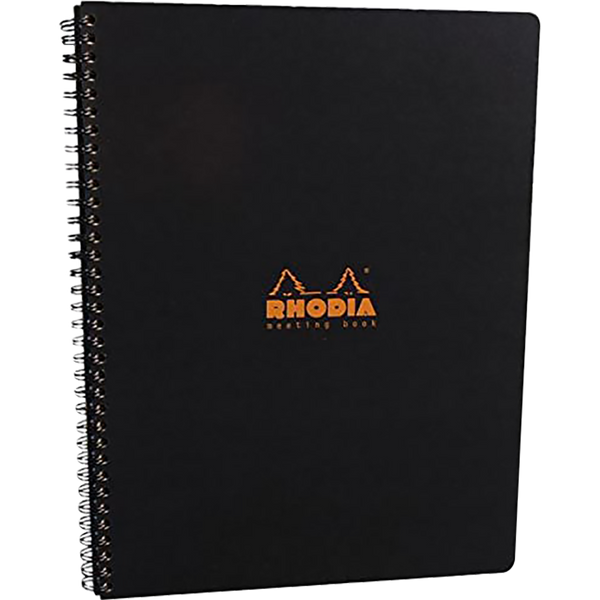Rhodia Black Meeting Book Large 9 x 11 3/4-Pen Boutique Ltd