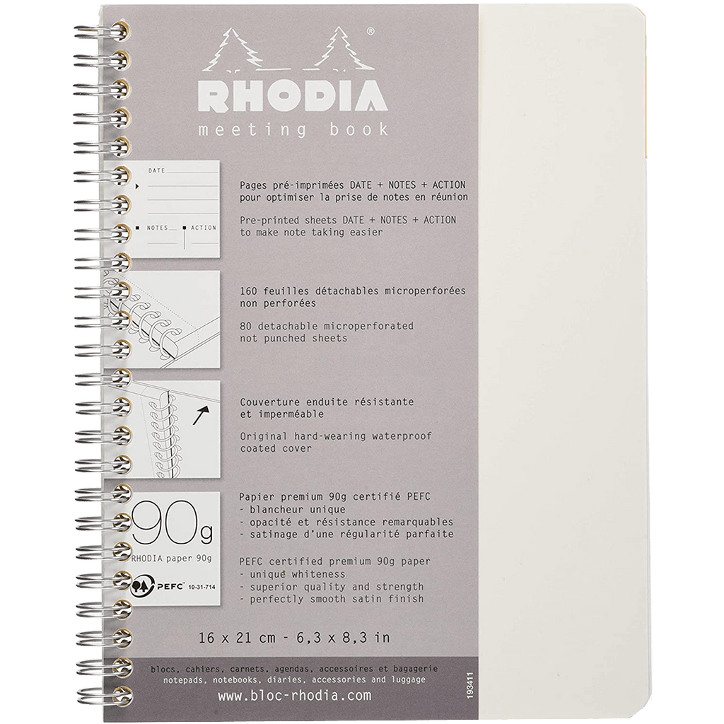 Rhodia Ice Meeting Book A5 Small 6 1/2 X 8 1/4 - Pen Boutique Ltd