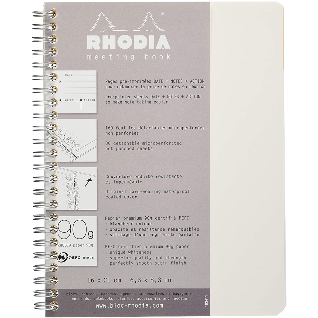 Rhodia Ice Meeting Book A5 Small 6 1/2 X 8 1/4 - Pen Boutique Ltd