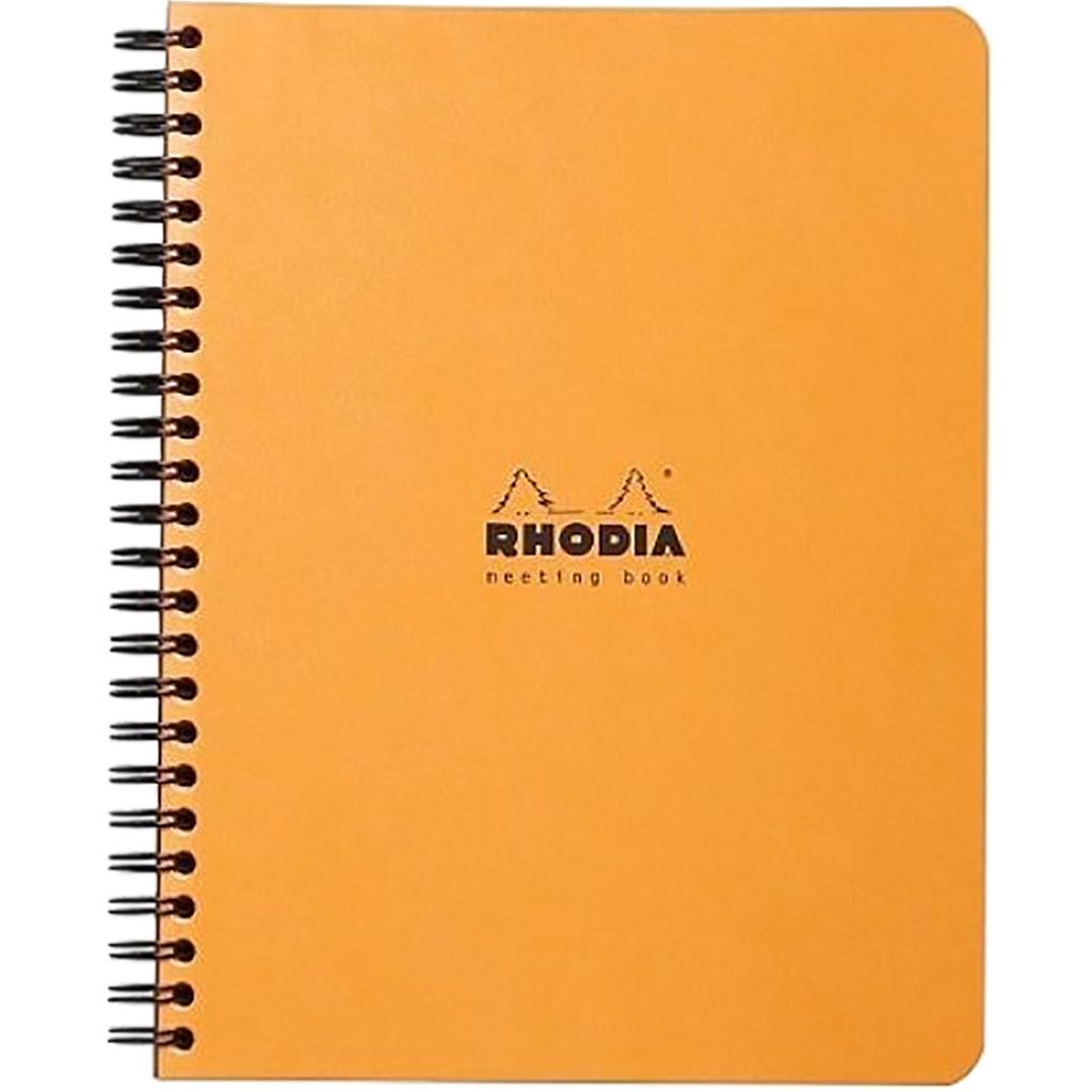 Rhodia Orange Meeting Book A5 Small 6 1/2 X 8 1/4-Pen Boutique Ltd