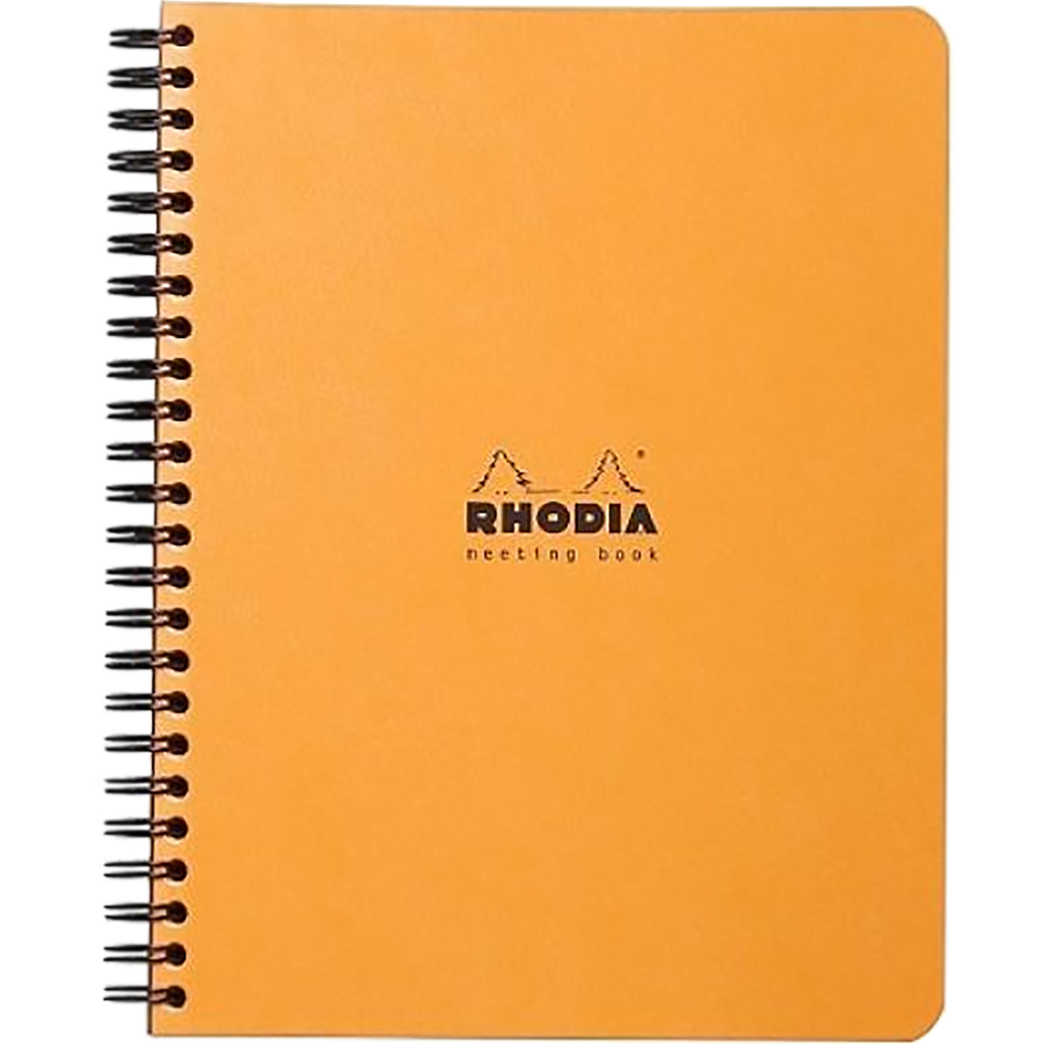 Rhodia Orange Meeting Book A5 Small 6 1/2 X 8 1/4-Pen Boutique Ltd