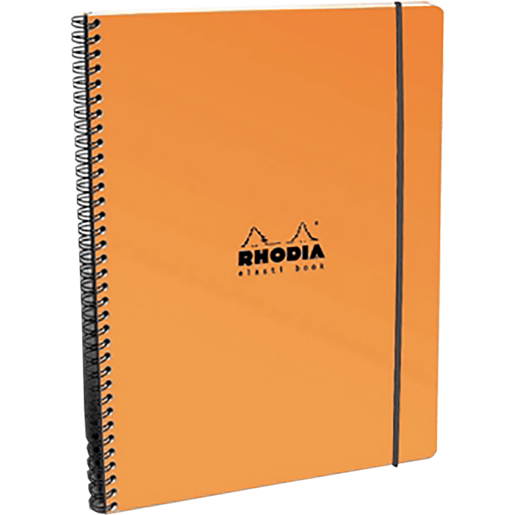 Rhodia Wirebound Elasti Book 9 x 11 3/4 - Orange - Pen Boutique Ltd