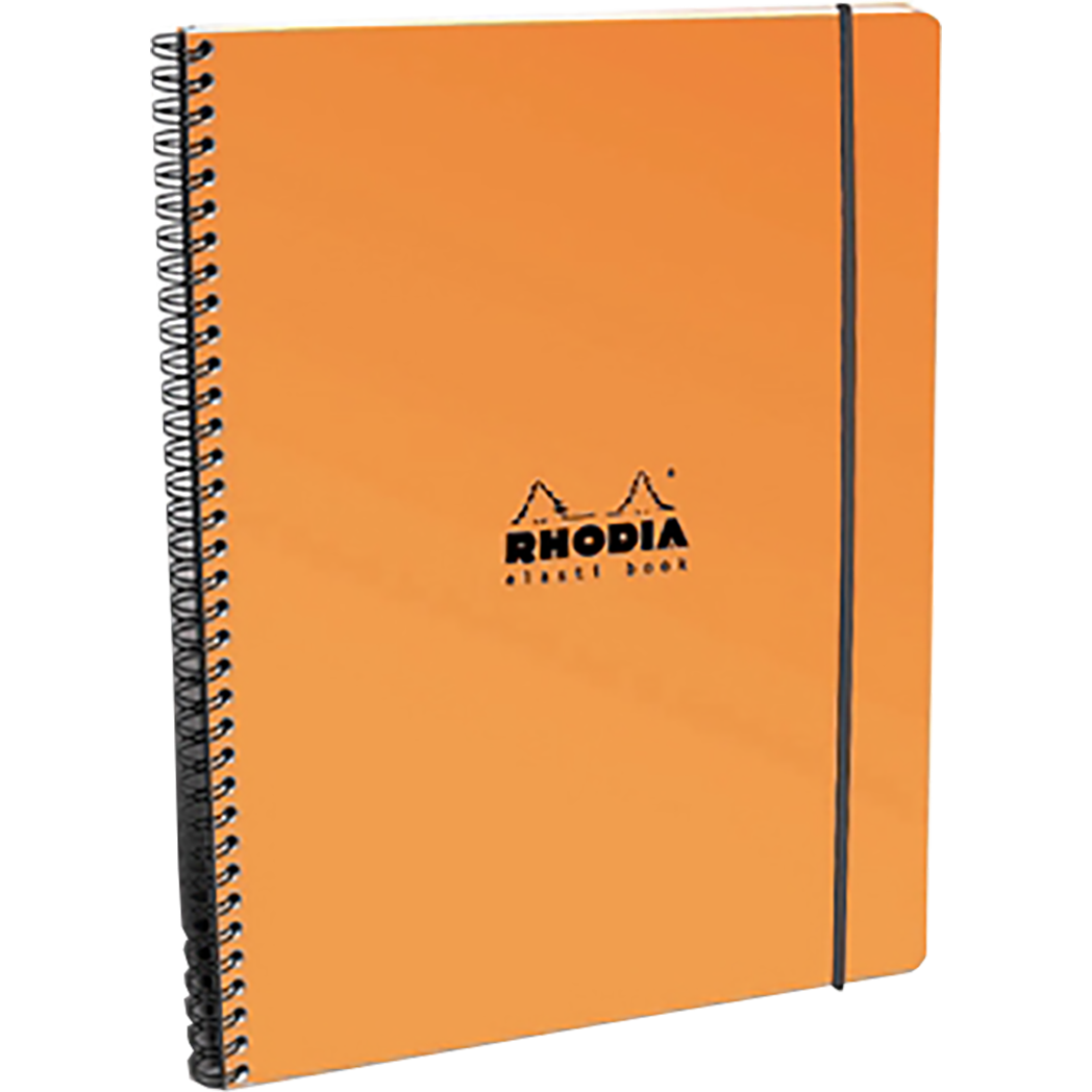Rhodia Wirebound Elasti Book 9 x 11 3/4 - Orange-Pen Boutique Ltd