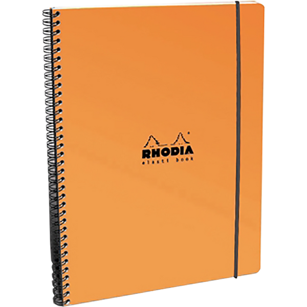 Rhodia Wirebound Elasti Book 9 x 11 3/4 - Orange-Pen Boutique Ltd