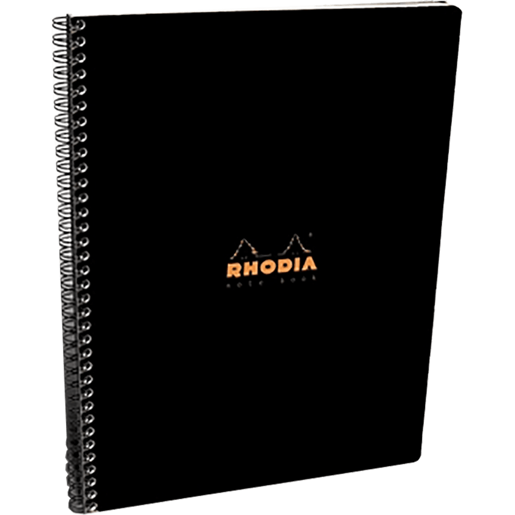 Rhodia Wirebound Elastic Book 9 x 11 3/4 - Black - Pen Boutique Ltd