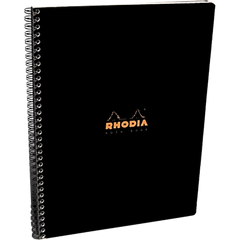 Rhodia Wirebound Elastic Book 9 x 11 3/4 - Black-Pen Boutique Ltd