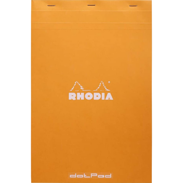 Rhodia Dot.Pad Rhodia Orange 80Sh Stapled 80G 8-1/4X12-1/2 | Matrice Points 5Mm-Pen Boutique Ltd