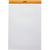 Rhodia Classic Notepads Top Staplebound 8 ¼ x 12 ½ Orange - Lined-Pen Boutique Ltd