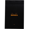 Rhodia Classic Notepads Top Staplebound 8 ¼ x 12 ½ Black - Lined-Pen Boutique Ltd