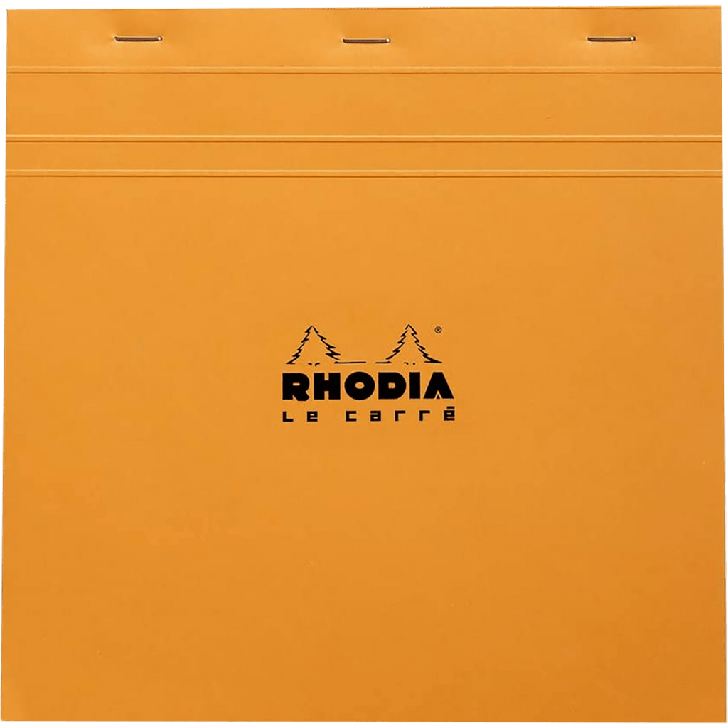 Rhodia Le Carre Square Notepads Large (8 1/4 x 8 1/4) with Orange - Pen Boutique Ltd