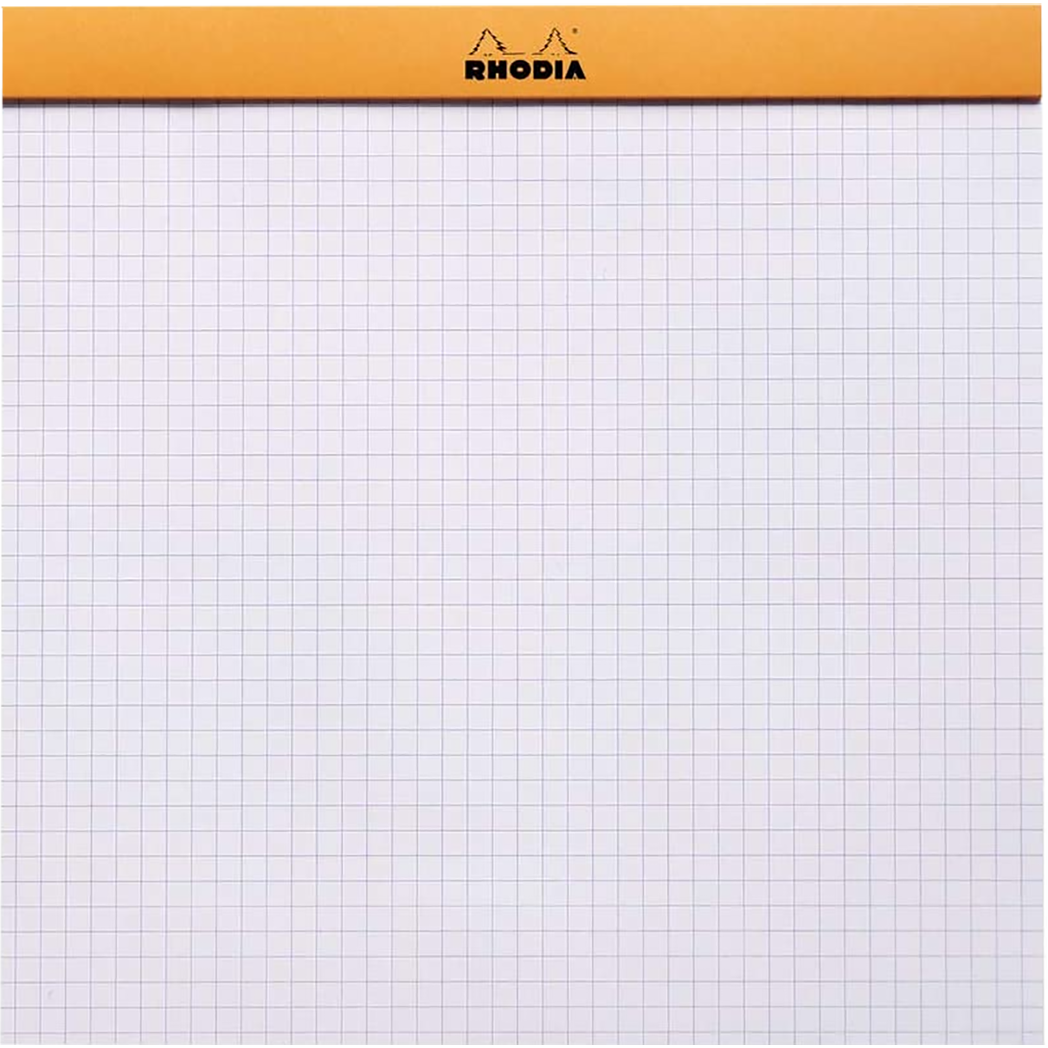 Rhodia Le Carre Square Notepads Large (8 1/4 x 8 1/4) with Orange-Pen Boutique Ltd