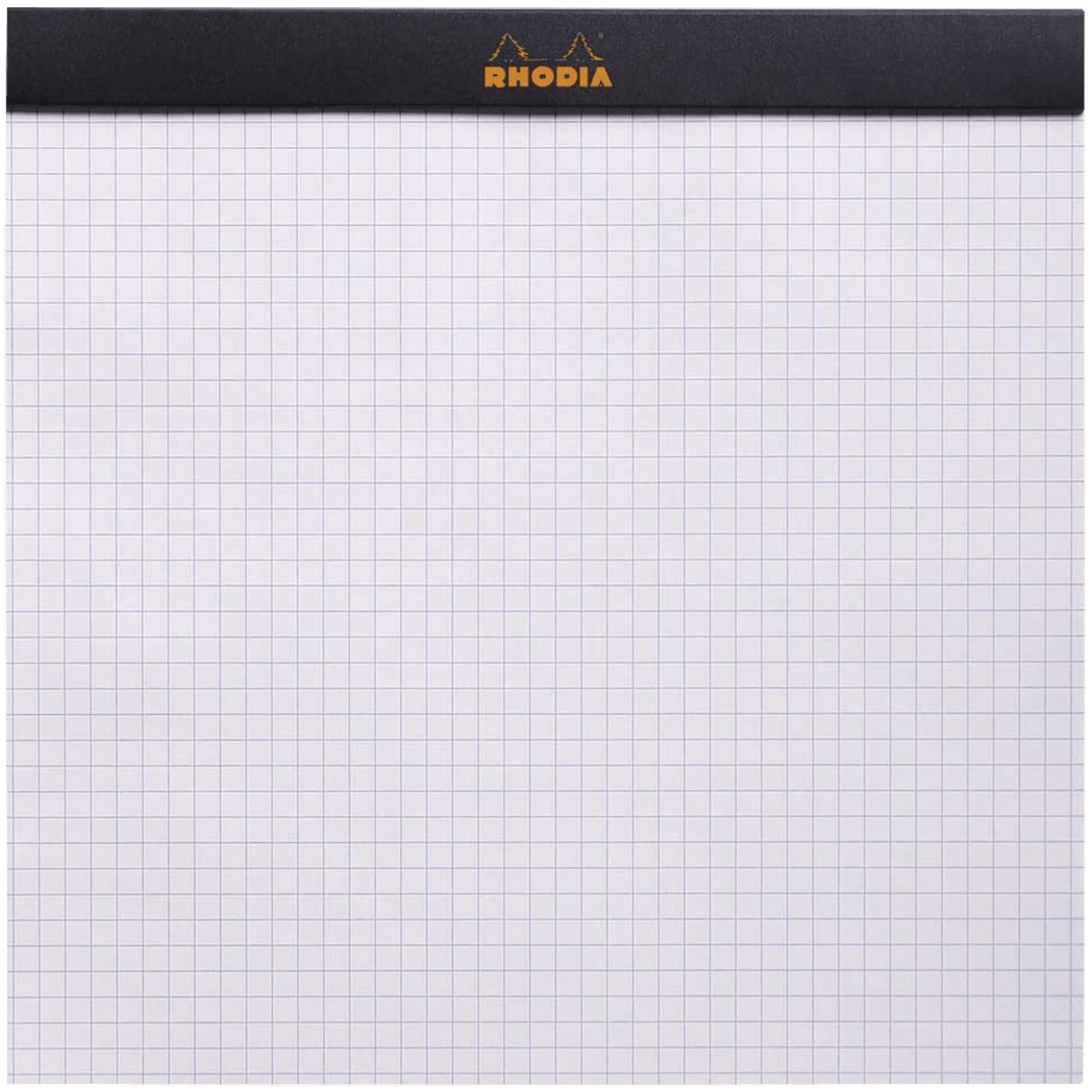 Rhodia Le Carre Square Notepads Large (8 1/4 x 8 1/4) with Black