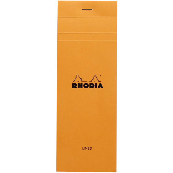 Rhodia Notepads Orange Lined 3x8 1/4-Pen Boutique Ltd