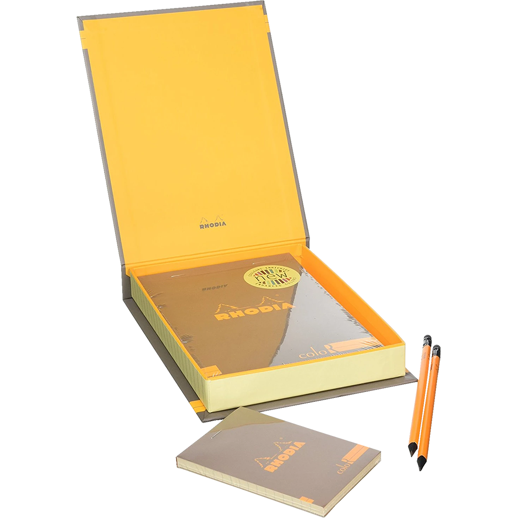 Rhodia ColoR Premium Treasure Boxes - Taupe-Pen Boutique Ltd