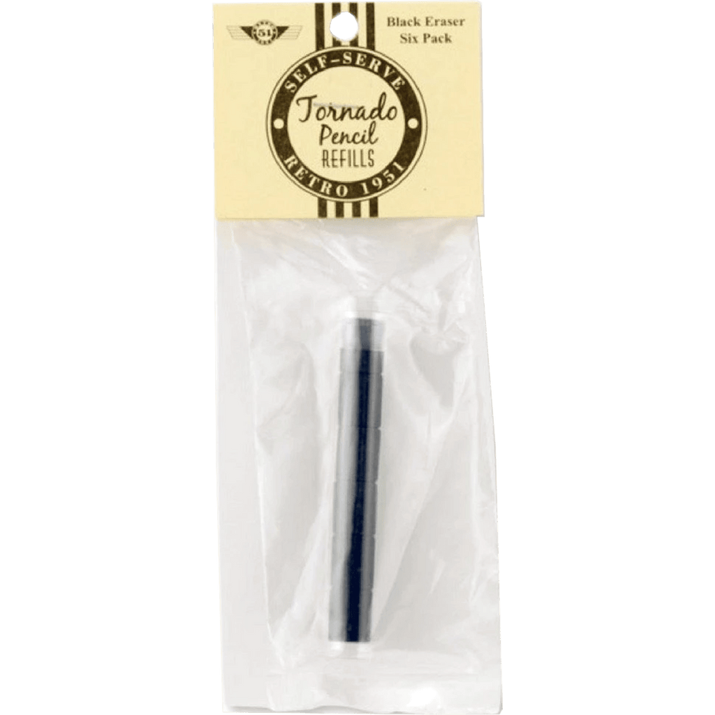 Retro 51 Eraser Black for Tornado Pencil - Pen Boutique Ltd
