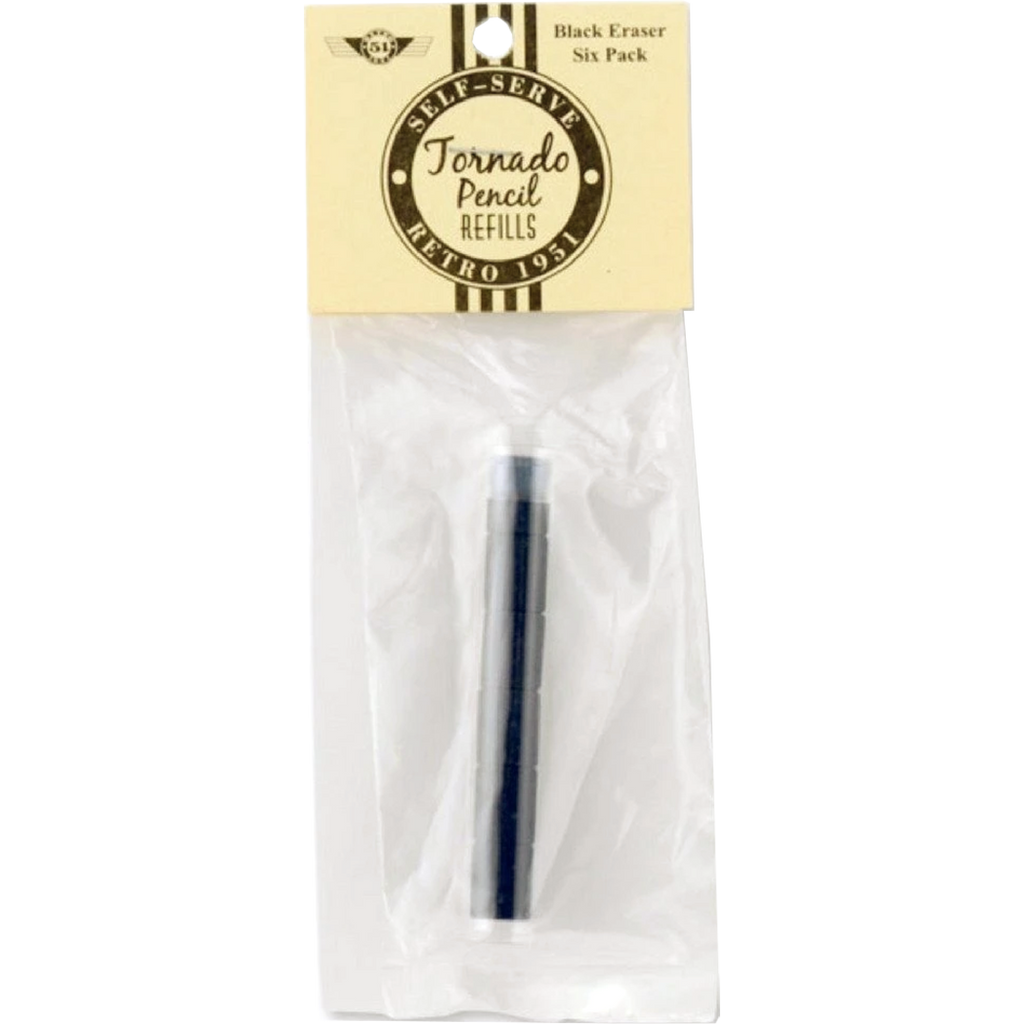 Retro 51 - Tornado Pencil Refills - White Eraser - 6 Pack