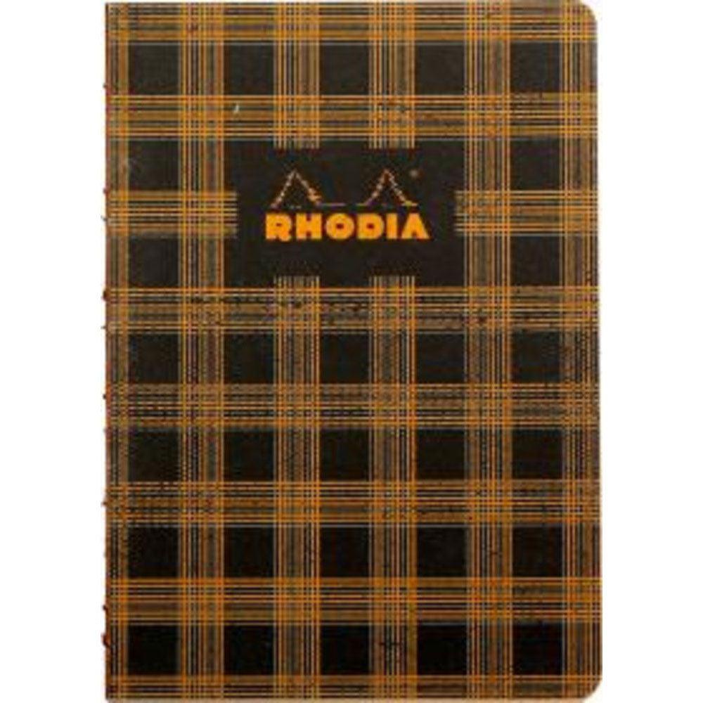 Rhodia Heritage Book Block Notebook - Tartan Graph ( A5 - 6" x 8.24")-Pen Boutique Ltd