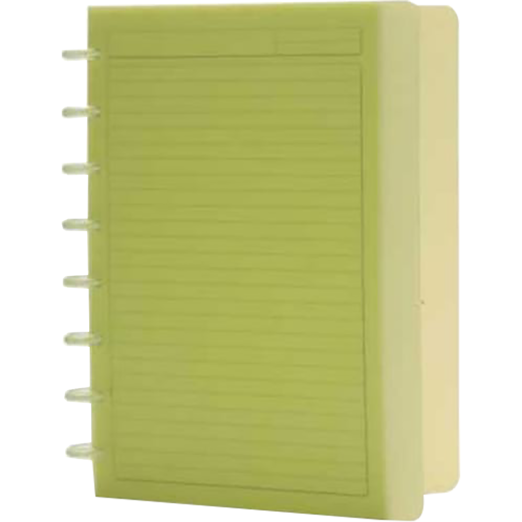 Rollabind Plastic Junior Size Translucent Green Notebook-Pen Boutique Ltd