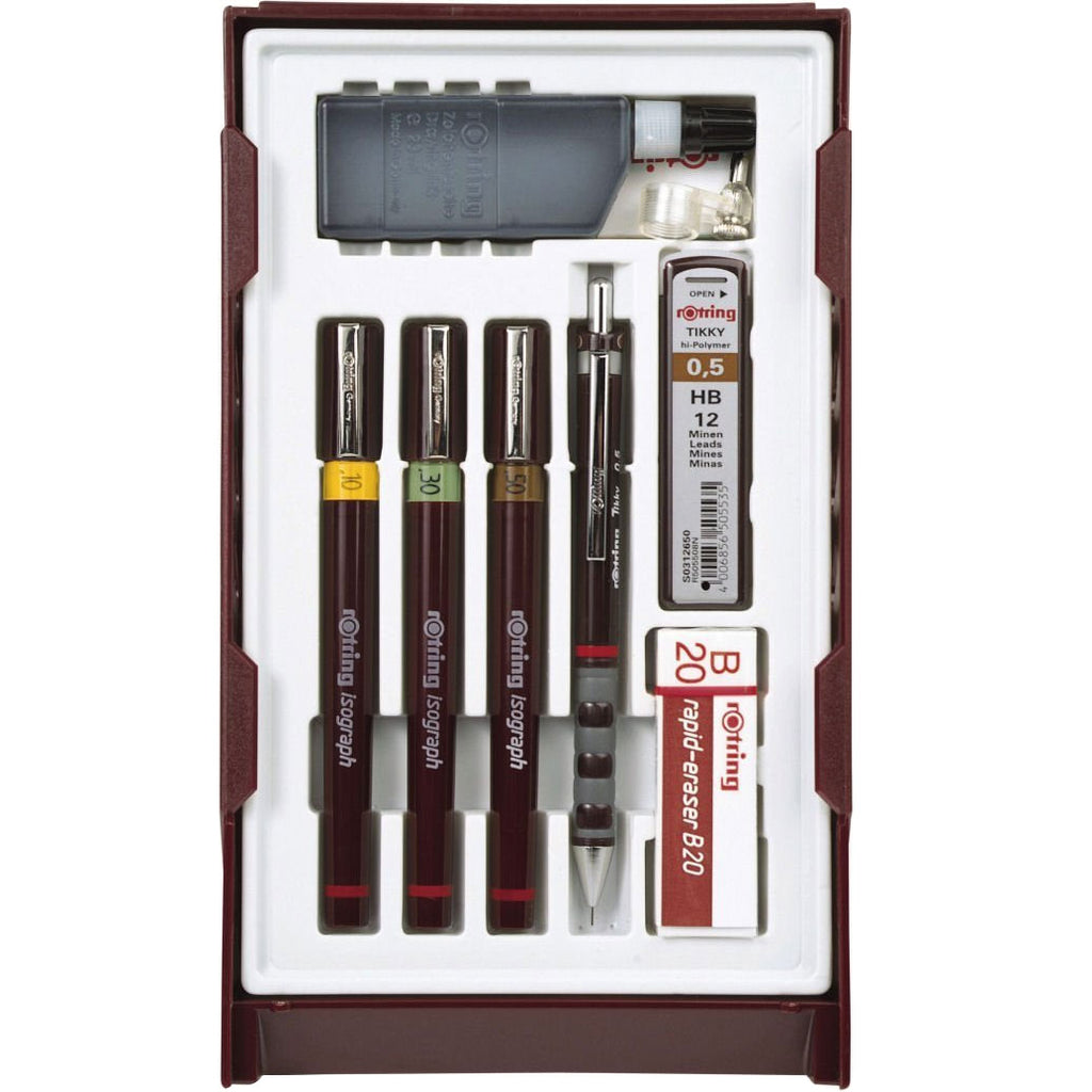 Rotring Isograph College Set - .20/.30/.50/.5mm-The Pen Boutique