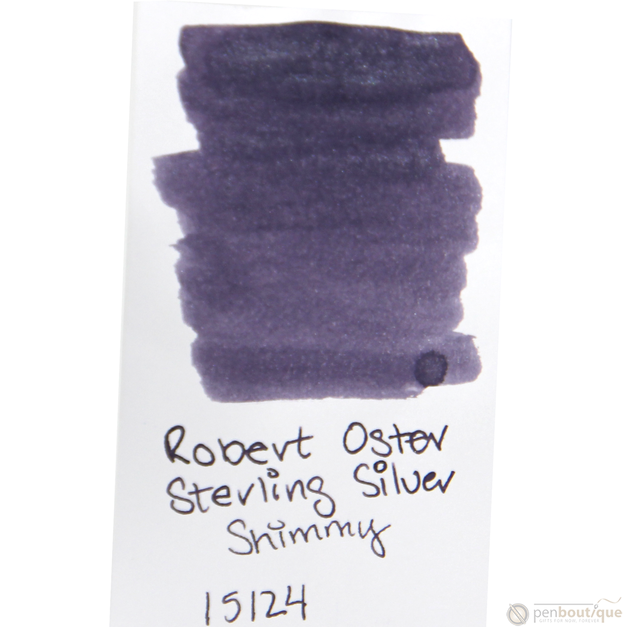 Robert Oster Shake'N'Shimmy Ink Bottle - Sterling Silver - 50ml-Pen Boutique Ltd