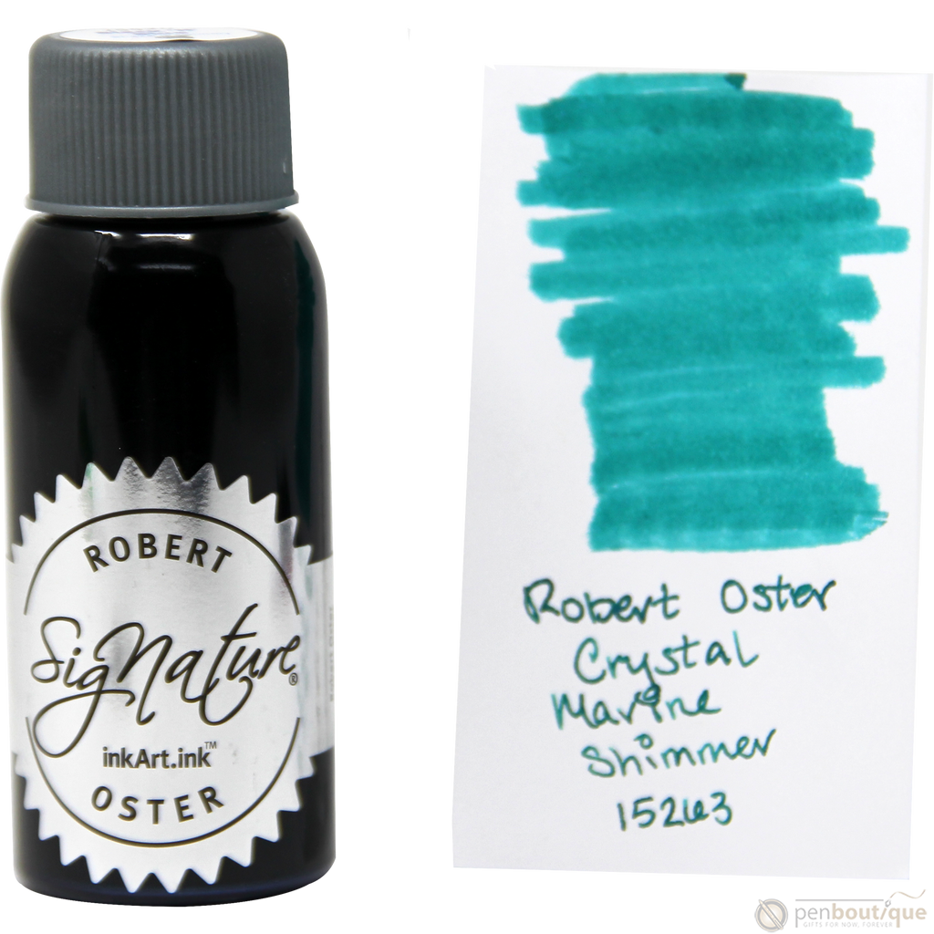 Robert Oster Shake'N'Shimmy Ink Bottle - Crystal Marine - 50ml-Pen Boutique Ltd