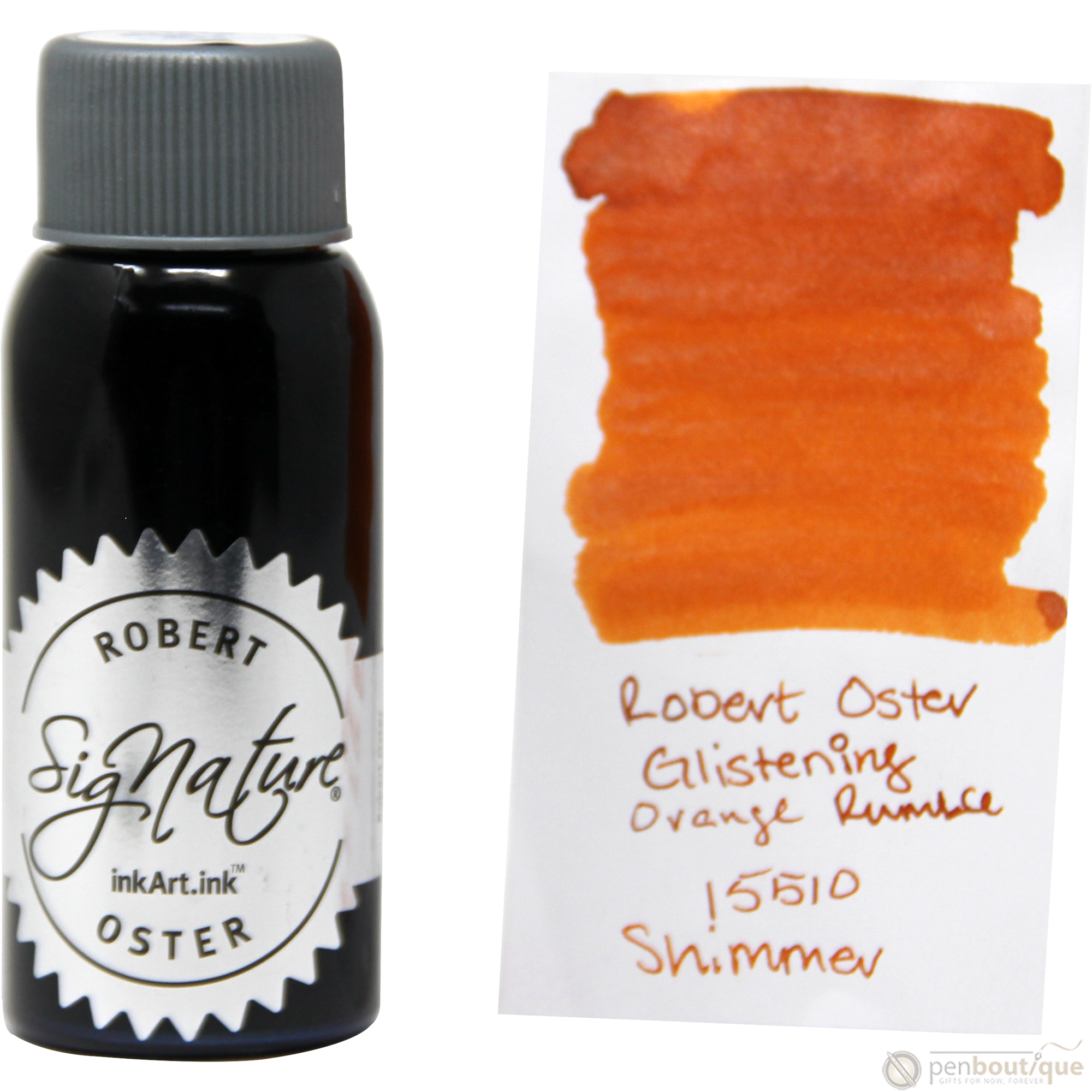 Robert Oster Shake'N'Shimmy Ink Bottle - Glistening Orange Rumble - 50ml-Pen Boutique Ltd