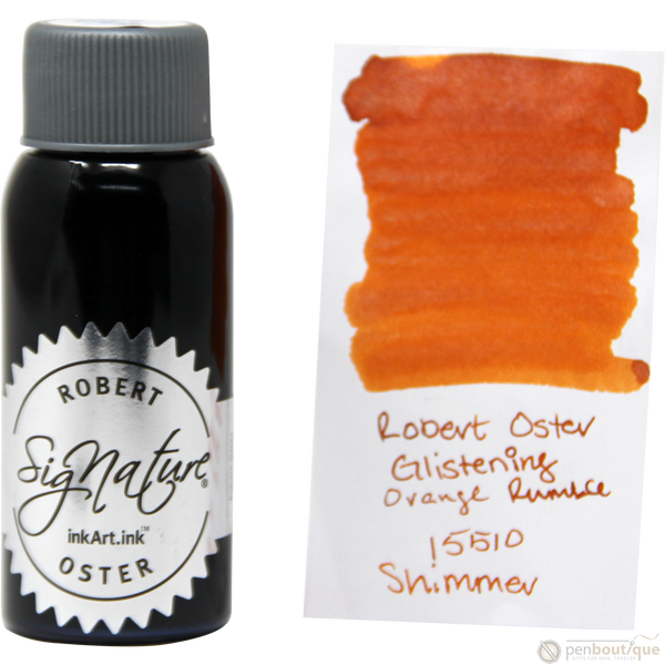 Robert Oster Shake'N'Shimmy Ink Bottle - Glistening Orange Rumble - 50ml-Pen Boutique Ltd