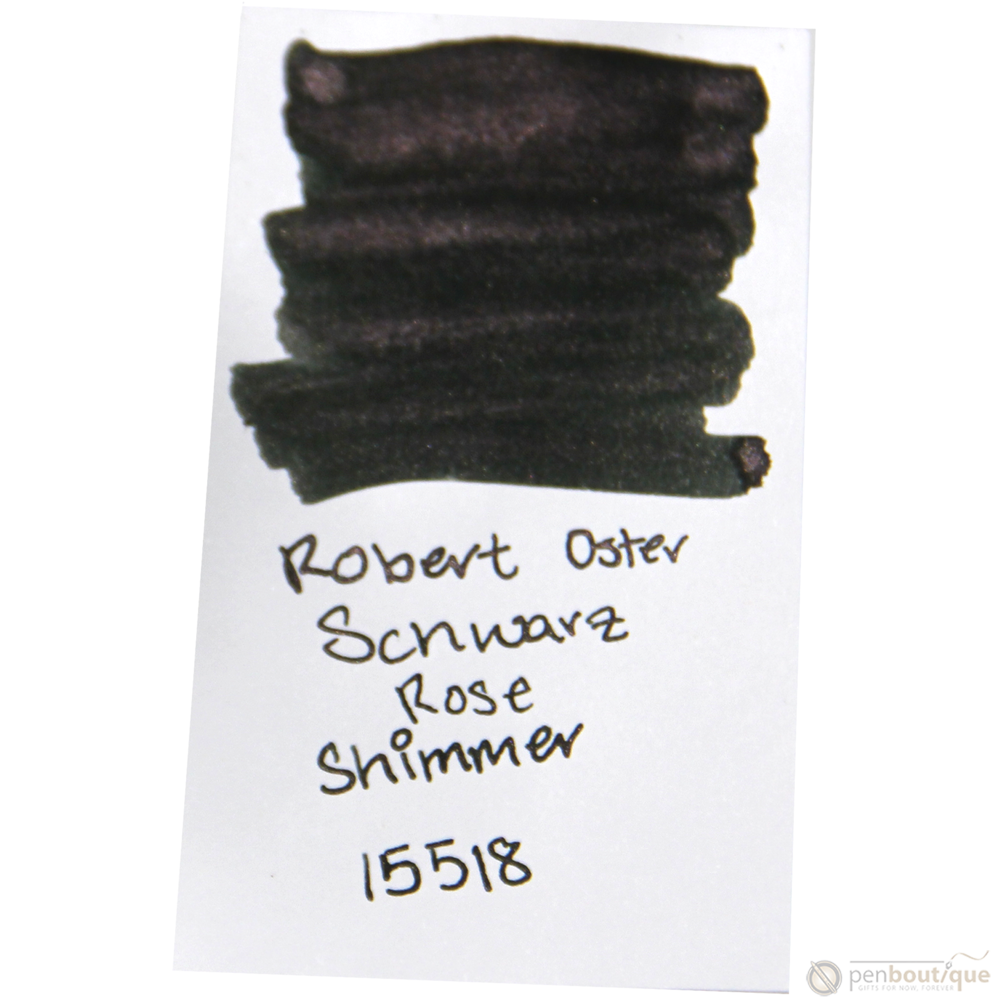 Robert Oster Shake'N'Shimmy Ink Bottle - Schwarz Rose - 50ml-Pen Boutique Ltd