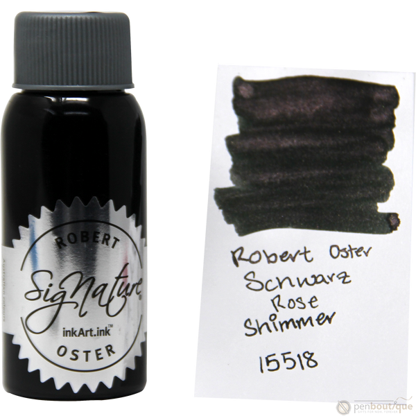 Robert Oster Shake'N'Shimmy Ink Bottle - Schwarz Rose - 50ml-Pen Boutique Ltd