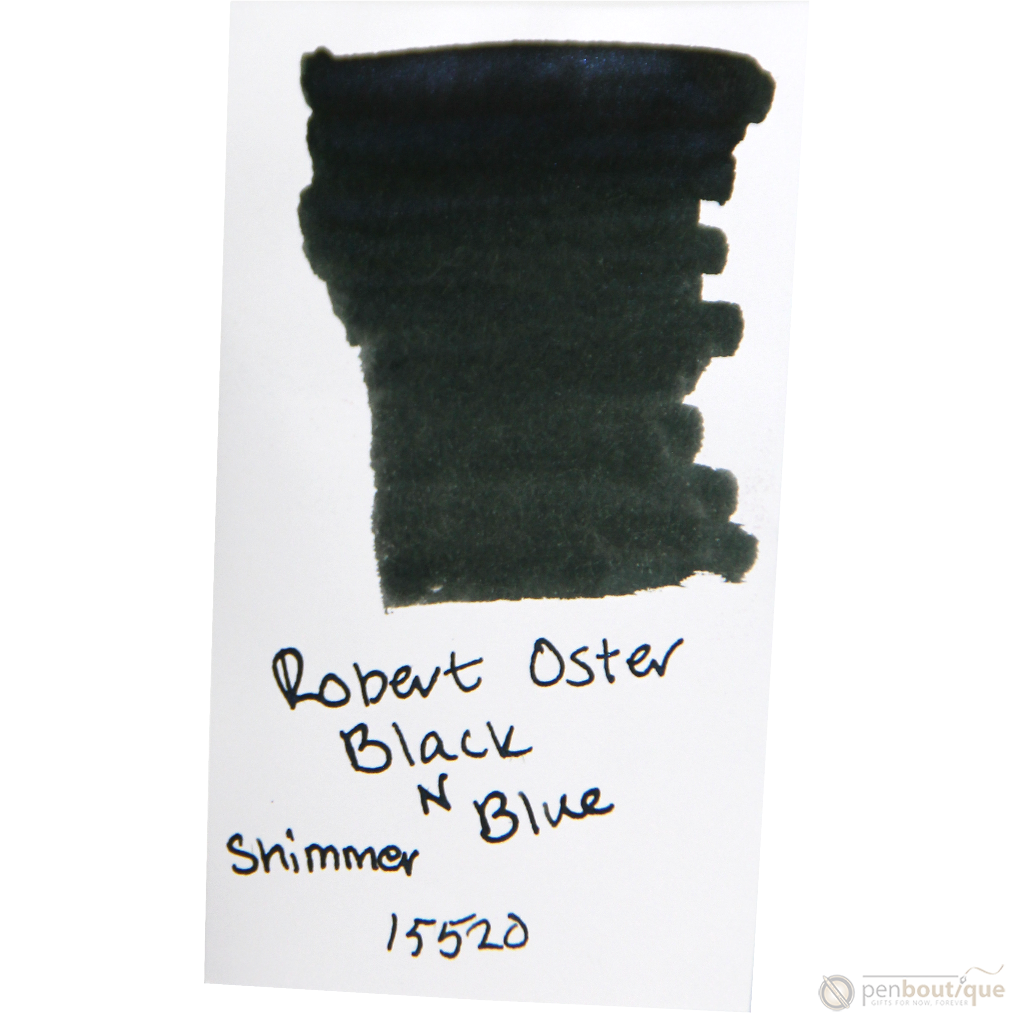 Robert Oster Shake'N'Shimmy Ink Bottle - Black'N'Blue - 50ml-Pen Boutique Ltd