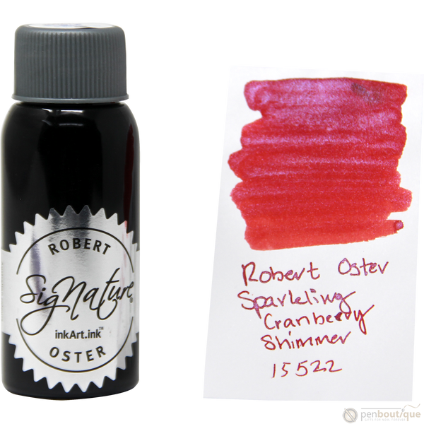 Robert Oster Shake'N'Shimmy Ink Bottle - Sparkling Cranberry - 50ml-Pen Boutique Ltd