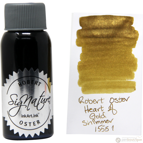 Robert Oster Shake'N'Shimmy Ink Bottle - Heart of Gold - 50ml-Pen Boutique Ltd