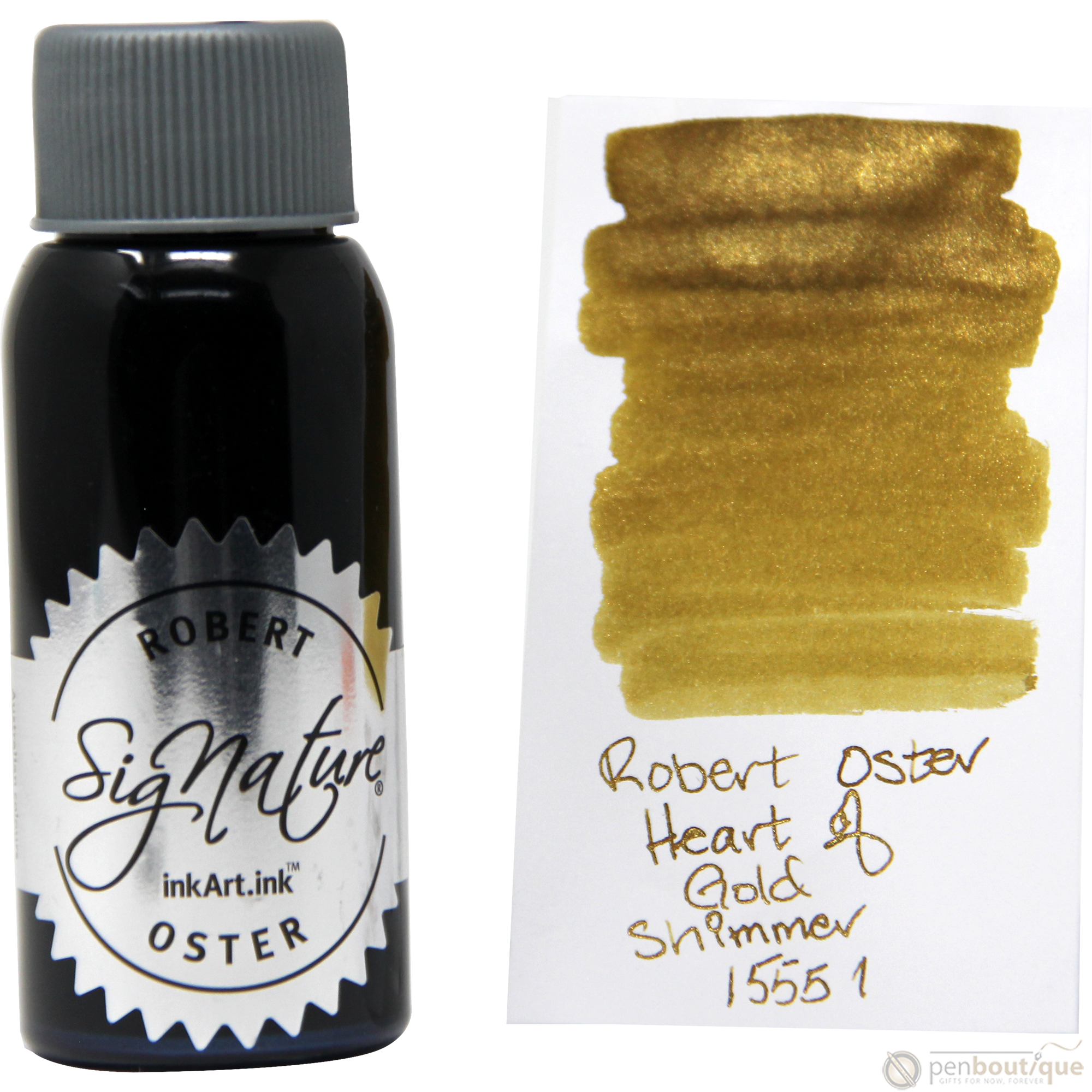 Robert Oster Shake'N'Shimmy Ink Bottle - Heart of Gold - 50ml-Pen Boutique Ltd
