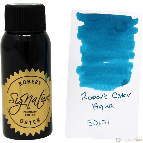 Robert Oster Signature Ink Bottle - Aqua - 50ml-Pen Boutique Ltd