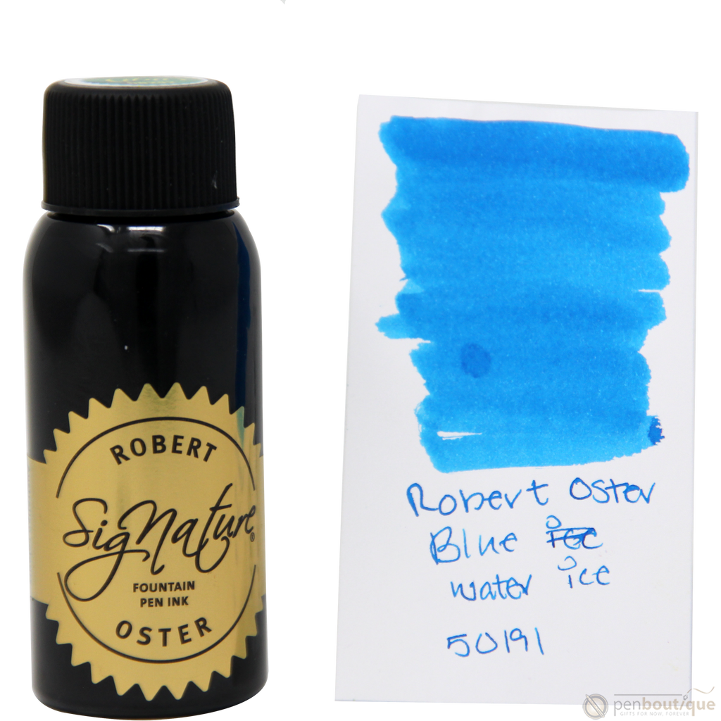 Robert Oster Signature Ink Bottle - Blue Water Ice - 50ml-Pen Boutique Ltd
