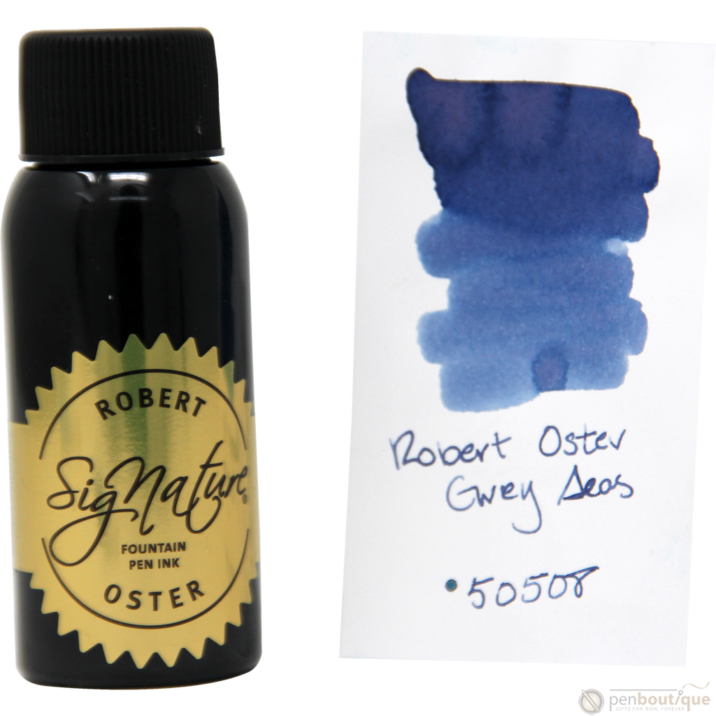 Robert Oster Signature Ink Bottle - Grey Seas - 50ml-Pen Boutique Ltd