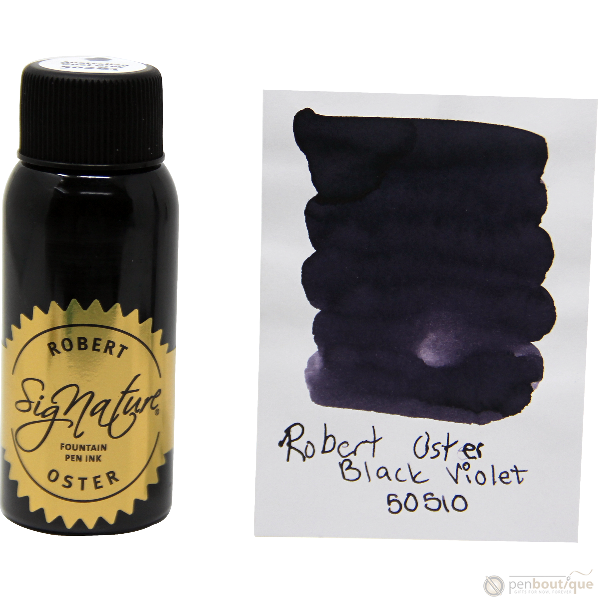 Robert Oster Signature Ink Bottle - Black Violet - 50ml-Pen Boutique Ltd