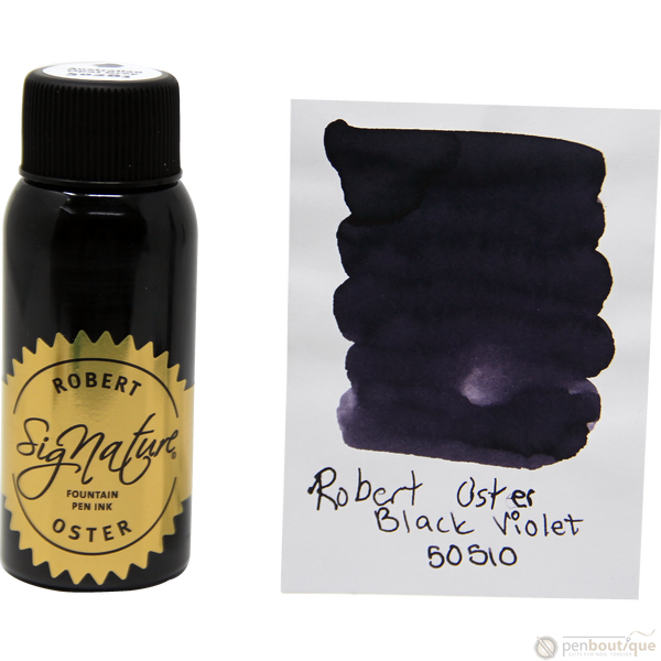 Robert Oster Signature Ink Bottle - Black Violet - 50ml-Pen Boutique Ltd