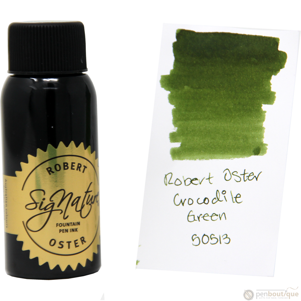 Robert Oster Signature Ink Bottle - Crocodile Green - 50ml-Pen Boutique Ltd