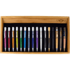 Retro 51 Bamboo 16-pen Tray with Cover - Pen Boutique Ltd