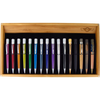 Retro 51 Bamboo 16-pen Tray with Cover-Pen Boutique Ltd