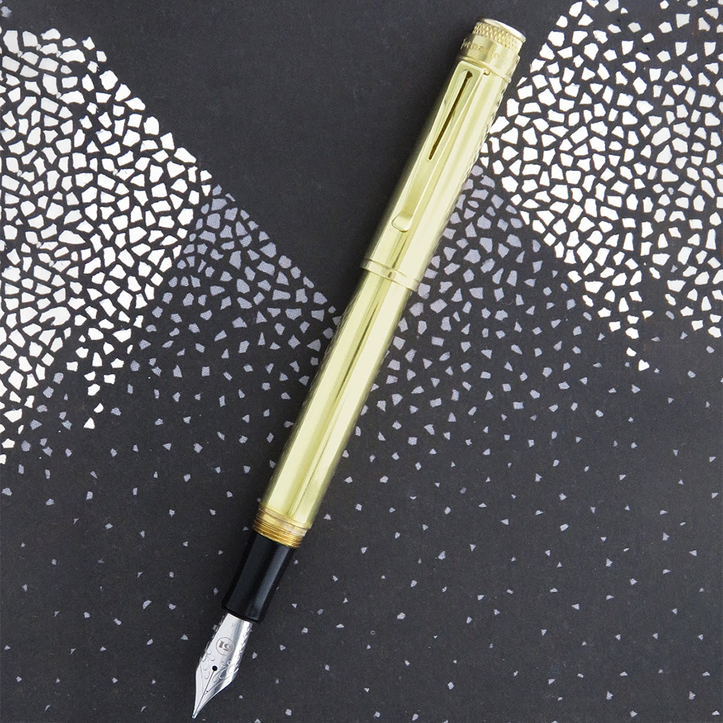 Retro 51 Tornado Fountain Pen - Raw Brass-Pen Boutique Ltd