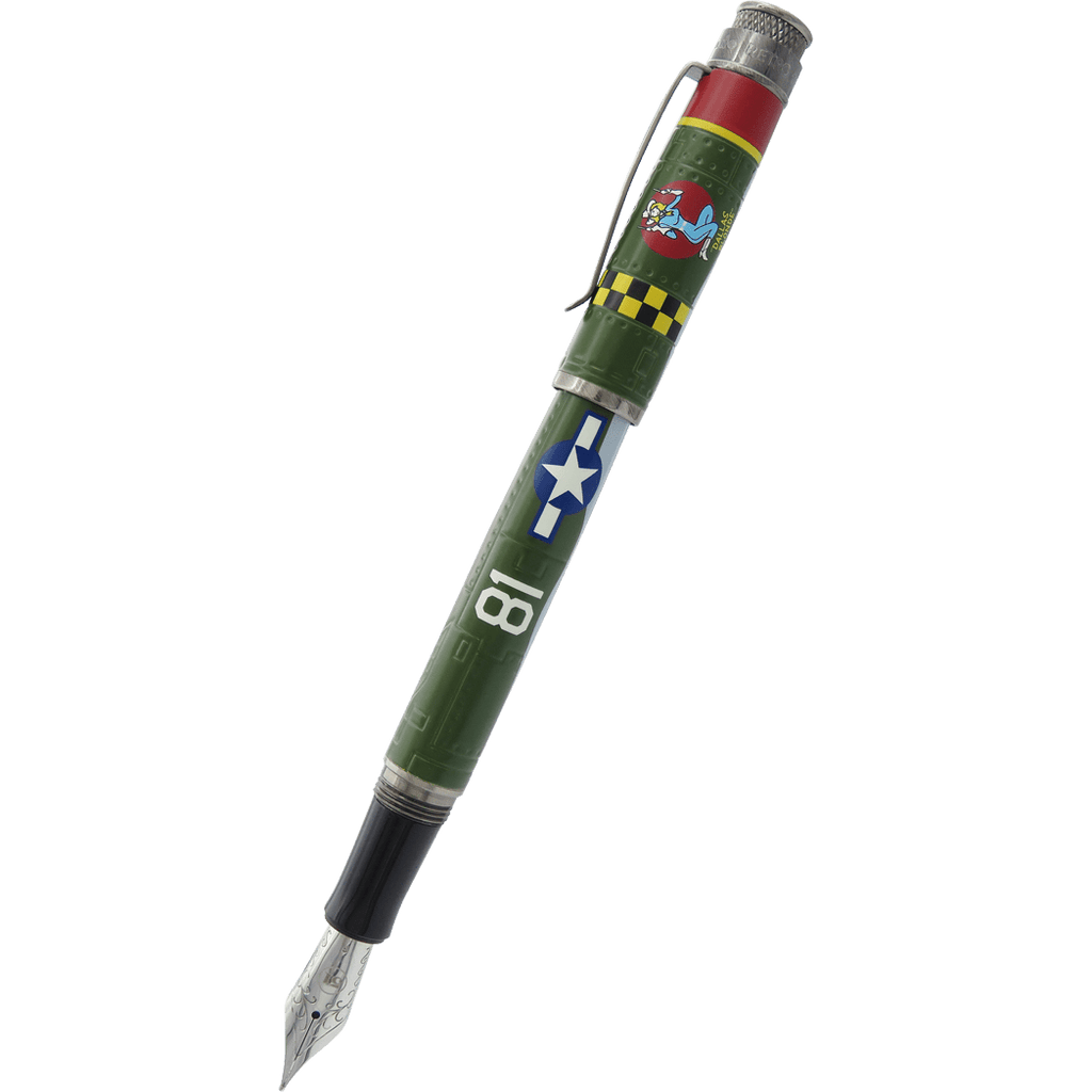 Retro 51 Tornado Fountain Pen - Vintage Metalsmith - P-47 Thunderbolt-Pen Boutique Ltd